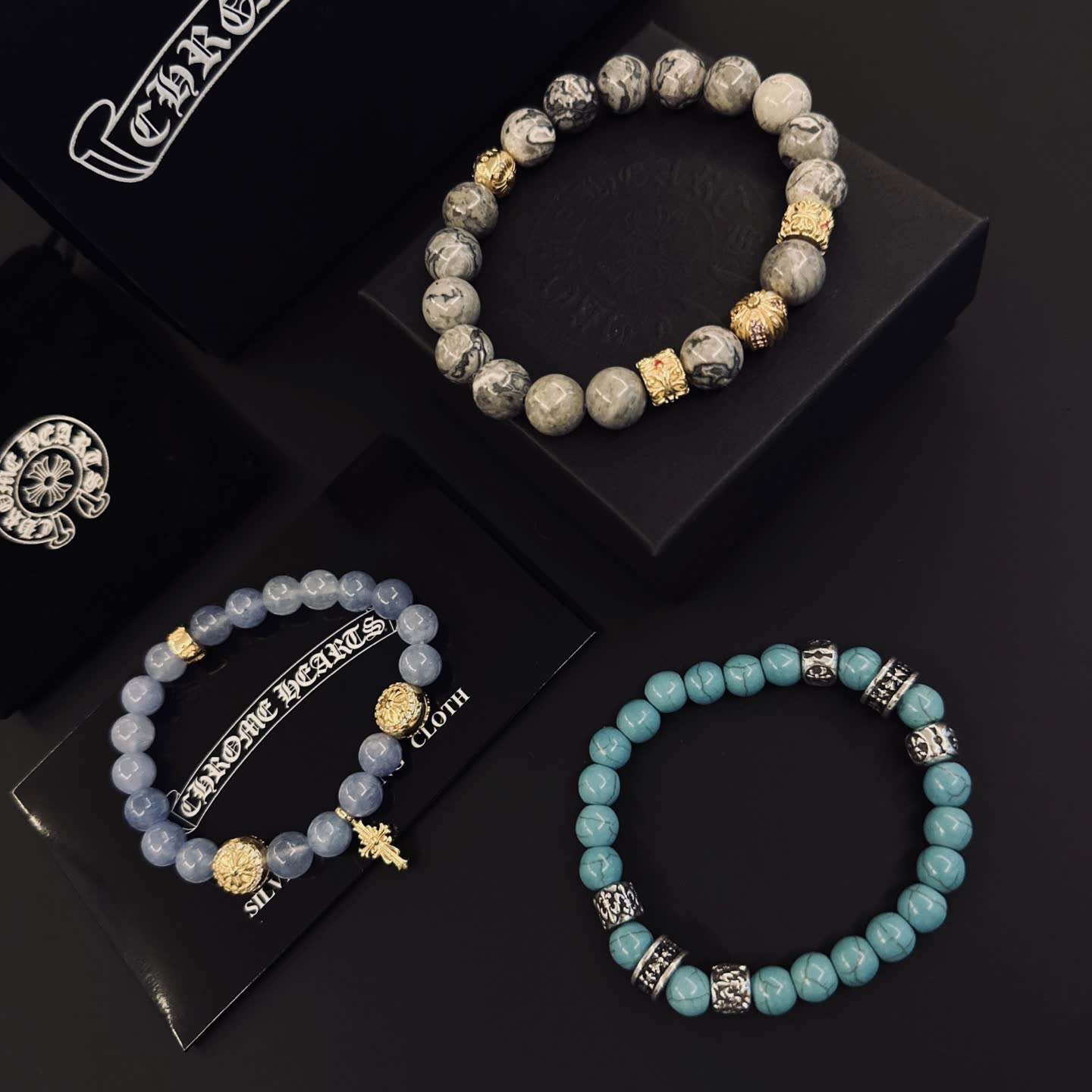 Chrome Hearts Beaded Bracelets Set